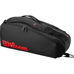 imageWILSON Clash V3 Super Tour Tennis Racket Bags  BlackInfraredHolds up to 6 Rackets