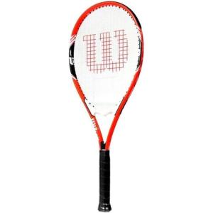imageWilson Federer Adult Recreational Tennis Racket  Grip Size 3  4 38quot RedWhiteBlack