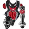 imageWILSON C200 Youth Catchers Gear Kit  BlackScarlet