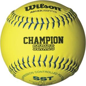 imageWilson USSSA Series Synthetic Leather Softball 1 Dozen