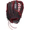 imageWilson 2022 A700 12quot Outfield Baseball Glove  BlackRed Left Hand Throw