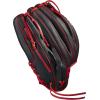 imageWilson 2022 A700 12quot Outfield Baseball Glove  BlackRed Left Hand Throw