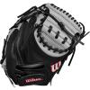 imageWilson 2024 A1000 CM33 33 Baseball Catchers Mitt  SilverBlackRed Right Hand Throw