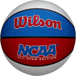 imageWilson NCAA Mini Rubber BasketballRedWhiteBlue