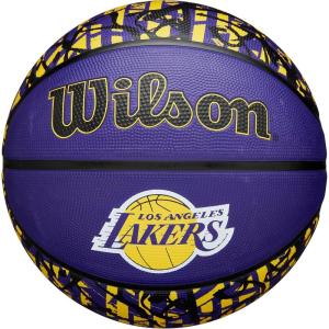 imageWILSON NBA Team Graffiti Basketballs  Size 7295quotLos Angeles Lakers