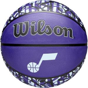 imageWILSON NBA Team Graffiti Basketballs  Size 7295quotUtah Jazz New Version