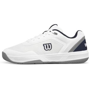 imageWILSON Mens Courtglide Mens Tennis ShoesWhiteNavy BlazerQuarry