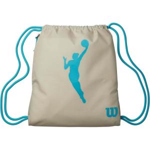 image:imageWILSON WNBA Heir Sport Drawstring Bag  BeigeTurquoise