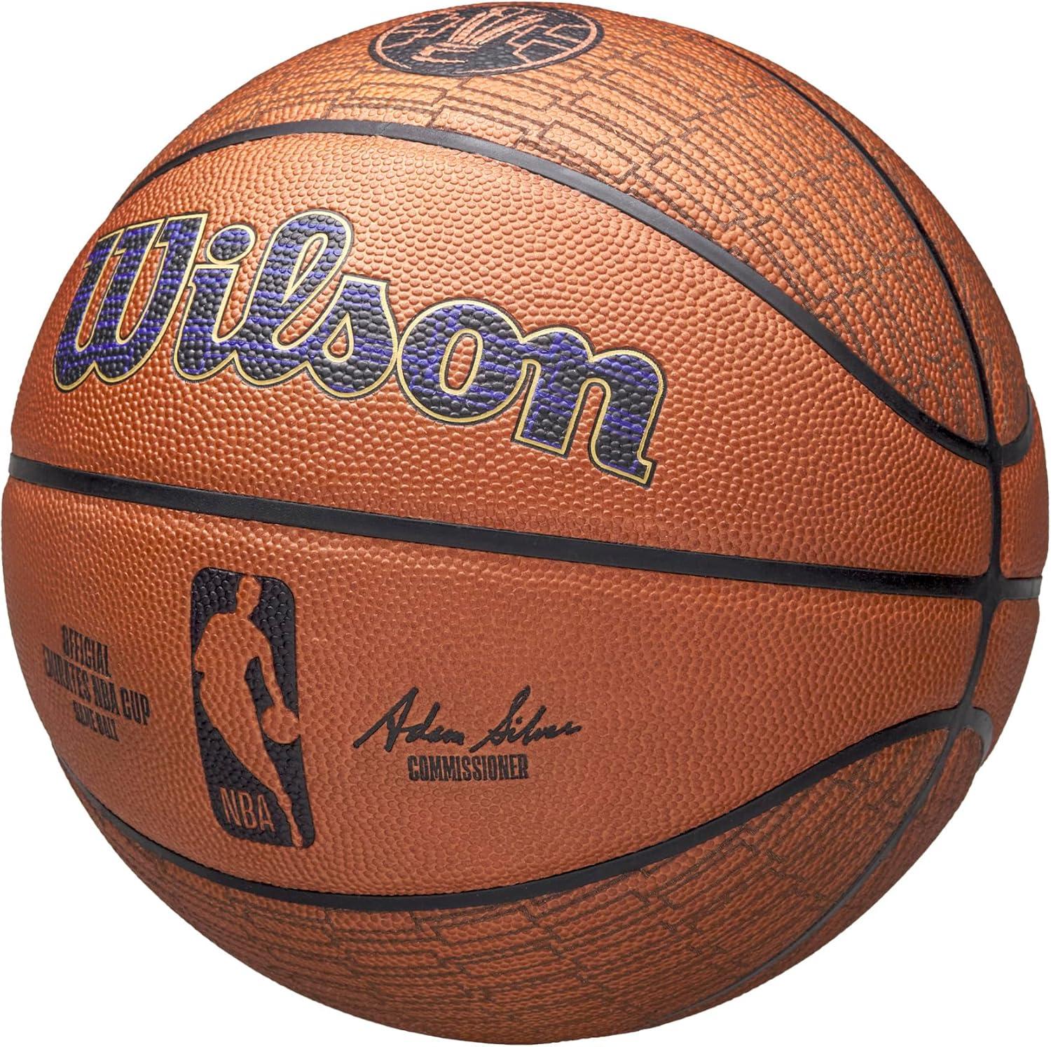 image:imageWilson Emirates NBA Cup Official Game Basketball  Size 7 Brown
