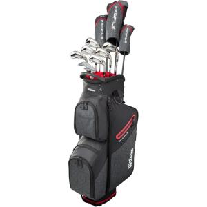 image:imageWilson Senior Profile Complete Golf Set with Cart Bag  Right Hand Senior RedBlackSilver