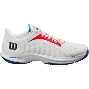 image:imageWILSON Rush Pro Ace Pickler Mens Pickleball Shoes  Mens US Shoe Sizes Made for Pickleball CourtsWhite Wilson Red Deja Vu Blue