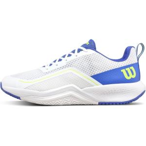 image:imageWilson Mens Rush Pro Lite Mens Tennis ShoesWhiteAmparo BlueSafety Yellow