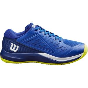image:imageWilson UnisexChild Rush Pro Ace Junior Tennis ShoesBlue PrintSafety Yellow