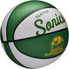 image:imageWILSON NBA Team Retro Mini Basketballs  Mini Size  3Seattle Supersonics