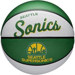 image:imageWILSON NBA Team Retro Mini Basketballs  Mini Size  3Seattle Supersonics