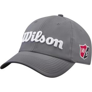 image:imageWILSON Pro Tour Golf Hat  Men Women and Junior SizesGreyWhite