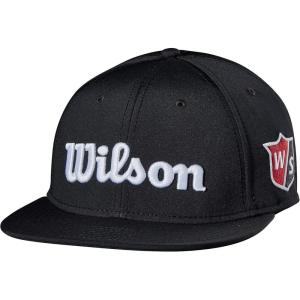 image:imageWilson Staff Golf Hat Flat BrimCurved BrimVisorBlackWhite