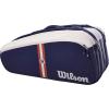 image:imageWilson Roland Garros Super Tour Tennis Racket Bag  NavyWhite Holds up to 9 Rackets