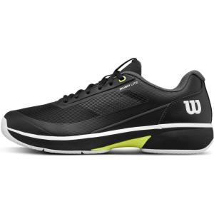image:imageWILSON Mens Rush Lite 5 Tennis ShoesBlackWhiteSafety Yellow