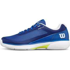 image:imageWILSON Mens Rush Lite 5 Tennis ShoesDeja Vu BlueWhiteSafety Yellow