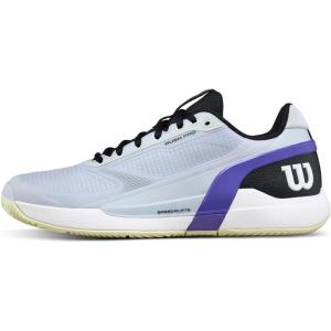 image:imageWilson Mens Rush Pro 5 Clay Mens Tennis ShoesGray DawnBlackTender Yellow