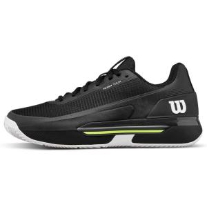 image:imageWilson Mens Rush Tour 5 Clay Mens Tennis ShoesBlackWhiteSafety Yellow