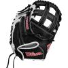 image:imageWilson 2024 A1000 CM33 33 Fastpitch Softball Catchers Mitt  WhiteBlackRed Right Hand Throw