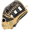 image:imageWilson A2000 Outfield Baseball Gloves  1225 125 and 1275BlackBlonde