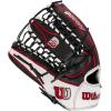 image:imageWilson A2000 Outfield Baseball Gloves  1225 125 and 1275BlackWhiteRed
