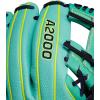 image:imageWilson Fall 2024 A2000 Baseball GlovesSeafoamOptic Yellow