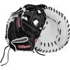 image:imageWilson 2024 A1000 CM33 33 Fastpitch Softball Catchers Mitt  WhiteBlackRed Right Hand Throw