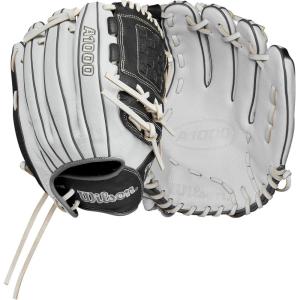 image:imageWILSON 2024 A1000 P12 12 Pitchers Fastpitch Softball Glove  WhiteGreyLeft Hand Throw