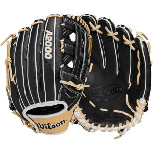 image:imageWilson A2000 Outfield Baseball Gloves  1225 125 and 1275BlackBlondeWhite