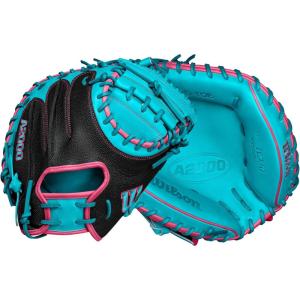 image:imageWilson Fall 2024 A2000 Baseball GlovesBlackTealFlamingo
