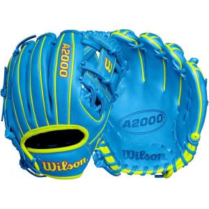 image:imageWilson Fall 2024 A2000 Baseball GlovesSky BlueOptic Yellow