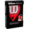 image:imageWilson Optix XP Padel Kit  Red Featuring the red Optix XP Paddle and Three Wilson Rush 100 Balls
