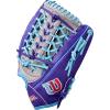 image:imageWilson 2026 A2000 T125 125 Outfield Fastpitch Softball GlovePurpleGreySky Blue