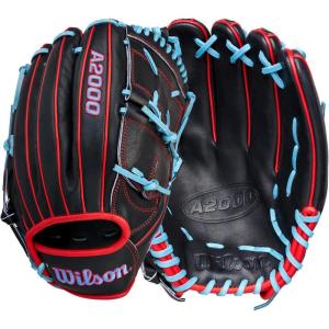 image:imageWilson 2026 A2000 B25 1225 Baseball Pitchers GloveBlackRedSky Blue