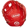 image:imageWilson  A200  Youth TBall amp Baseball Glove  Mitt  Sizes 9  10  Right  Left Hand Throw  Multiple StylesRedMetallic Gold