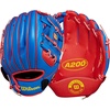 image:imageWilson  A200  Youth TBall amp Baseball Glove  Mitt  Sizes 9  10  Right  Left Hand Throw  Multiple StylesRoyalRedYellow