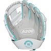 image:imageWilson  A200  Youth TBall amp Baseball Glove  Mitt  Sizes 9  10  Right  Left Hand Throw  Multiple StylesSilverWhiteTeal
