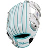 image:imageWilson  A200  Youth TBall amp Baseball Glove  Mitt  Sizes 9  10  Right  Left Hand Throw  Multiple StylesSilverWhiteTeal