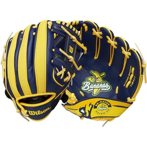 image:imageWilson  A200  Youth TBall amp Baseball Glove  Mitt  Sizes 9  10  Right  Left Hand Throw  Multiple StylesNavyYellow